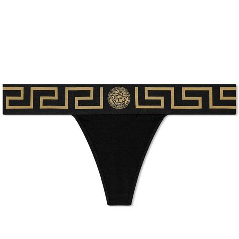 black versace bra|Versace bra and thong.